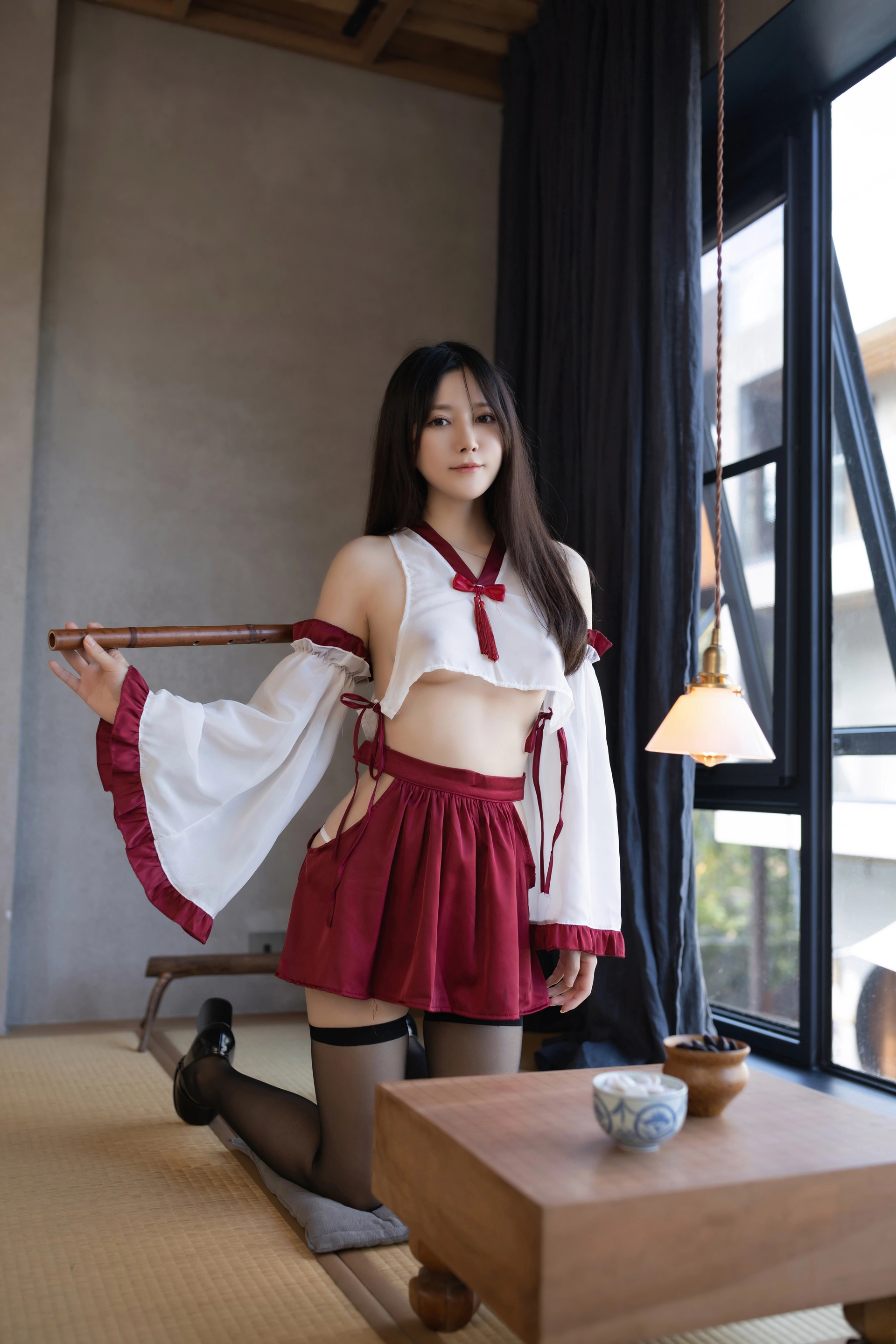 鱼子酱Fish（私拍）- NO.065 《竹子巫》写真 0
